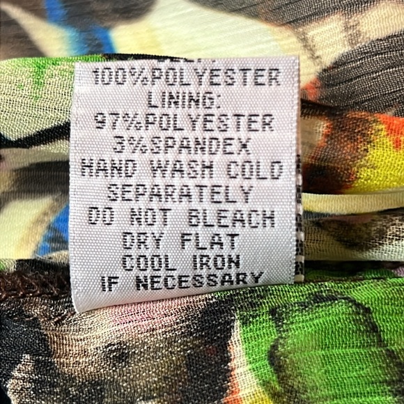 💚LAPIS V NECK TOP WITH BEADS ON STRAPS - RUFFLES FRONT - SIZE MEDIUM - Picture 16 of 16